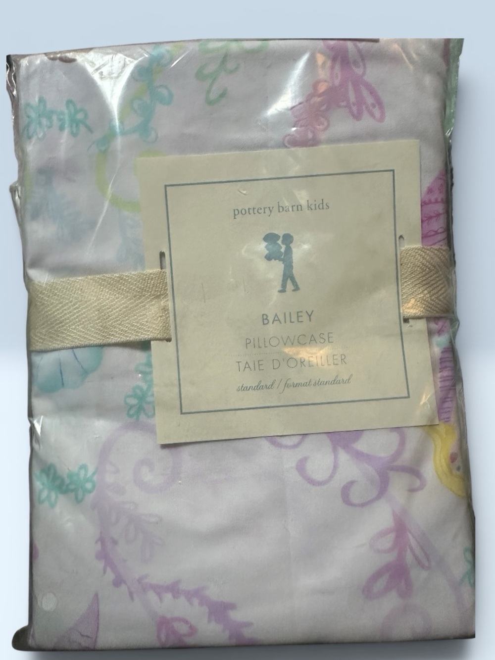 New in package Pottery Barn Kids Bailey Pastel Floral Pillowcase